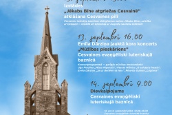Atpūtas un ceļojumu piedāvājumi 06.09.2025 - 13.09.2025 Eiropas kultūras mantojuma dienas Cesvainē Madonas TIC